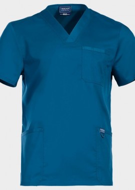 - Ανδρική ιατρική μπλούζα V-NECK CARIBBEAN WWE670 CHEROKEE 08001952 Blue