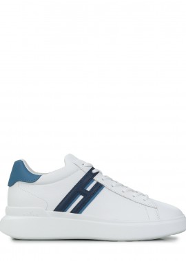 Sneakers ανδρικά Hogan Λευκό-Μπλε HXM5800DV42U3L546X H580 Allacciato H Slash 100