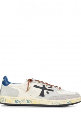 Premiata - Sneakers ανδρικά Premiata Off White-Γκρι 7617 BSKT Clay 100