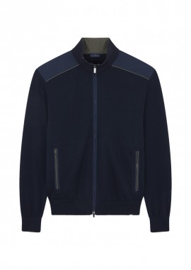 ΑΝΔΡΙΚΗ ΠΛΕΚΤΗ ΖΑΚΕΤΑ ΜΕ ΦΕΡΜΟΥΑΡ PAUL & SHARK ΚΑΝΟΝΙΚΗ ΓΡΑΜΜΗ ΜΠΛΕ