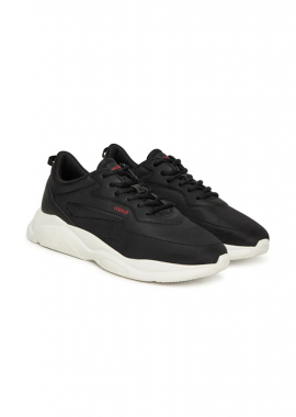 ΑΝΔΡΙΚΑ ΠΑΠΟΥΤΣΙΑ HUGO LEON SNEAKERS ΜΑΥΡΟ