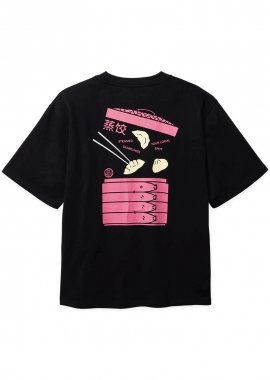 ΑΝΔΡΙΚΟ T-SHIRT WOODBIRD BAINE DUMP ΜΕ ΤΥΠΩΜΑ ΜΑΥΡΟ