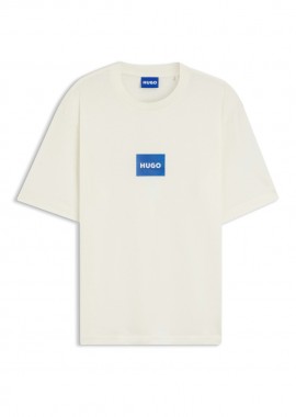 ΑΝΔΡΙΚΟ T-SHIRT HUGO NAYONIX ΚΟΝΤΟΜΑΝΙΚΟ ΕΚΡΟΥ