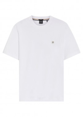 ΑΝΔΡΙΚΟ T-SHIRT BOSS C-TAUT ΚΟΝΤΟΜΑΝΙΚΟ ΛΕΥΚΟ