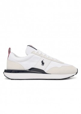 ΑΝΔΡΙΚΑ ΠΑΠΟΥΤΣΙΑ POLO RALPH LAUREN TRN 89 SNEAKERS ΔΕΡΜΑ ΛΕΥΚΟ/ΜΠΛΕ