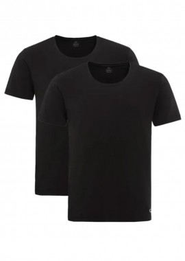 CAMEL ACTIVE - ΑΝΔΡΙΚΟ ΚΟΝΤΟΜΑΝΙΚΟ ΕΣΩΡΟΥΧΟ Τ-SHIRT ΜΕ ΣΤΡΟΓΓΥΛΗ ΛΑΙΜΟΚΟΨΗ ΣΕΤ 2 ΤΜΧ ΜΑΥΡΟ
