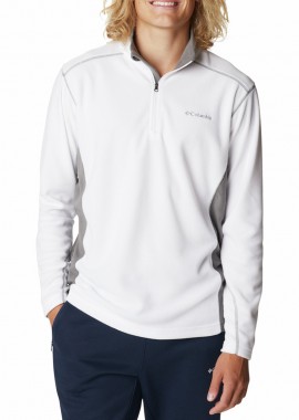 ΑΝΔΡΙΚΗ ΜΠΛΟΥΖΑ KLAMATH RANGE™ II HALF ZIP FLEECE COLUMBIA ΚΑΝΟΝΙΚΗ ΓΡΑΜΜΗ ΛΕΥΚΟ/ΓΚΡΙ
