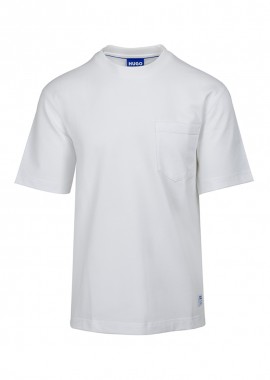 ΑΝΔΡΙΚΟ T-SHIRT HUGO NESTITE ΚΟΝΤΟΜΑΝΙΚΟ ΛΕΥΚΟ