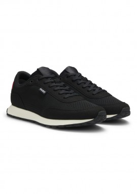 HUGO - ΑΝΔΡΙΚΑ ΠΑΠΟΥΤΣΙΑ HUGO SNEAKERS ICELIN ΜΑΥΡΟ