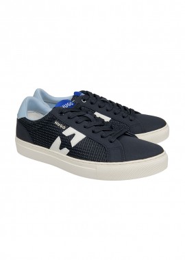 ΑΝΔΡΙΚΑ ΠΑΠΟΥΤΣΙΑ HUGO SNEAKERS MORRIE ΣΚΟΥΡΟ ΜΠΛΕ