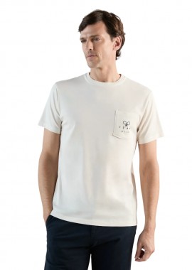 ΑΝΔΡΙΚΟ T-SHIRT IZAC GOLLAN ROLAND GARROS ΕΚΡΟΥ