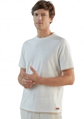ΑΝΔΡΙΚΟ T-SHIRT IZAC GREESE ΕΚΡΟΥ