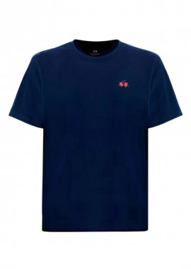 ΑΝΔΡΙΚΟ T-SHIRT LA MARTINA ΚΟΝΤΟΜΑΝΙΚΟ ΜΠΛΕ