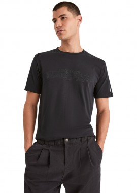 ΑΝΔΡΙΚΟ T-SHIRT NAUTICA ΚΟΝΤΟΜΑΝΙΚΟ ΜΑΥΡΟ