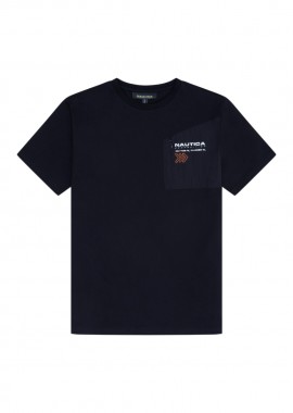 ΑΝΔΡΙΚΟ T-SHIRT NAUTICA ΚΟΝΤΟΜΑΝΙΚΟ ΜΑΥΡΟ