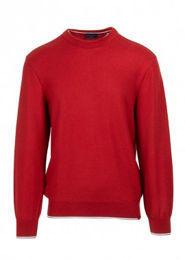 ΑΝΔΡΙΚΟ ΠΛΕΚΤΟ CREW-NECK PAUL & SHARK ΚΑΝΟΝΙΚΗ ΓΡΑΜΜΗ ΜΠΟΡΝΤΟ