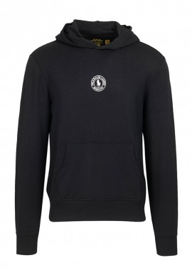 POLO RALPH LAUREN - ΑΝΔΡΙΚΟ ΦΟΥΤΕΡ ΜΕ ΚΟΥΚΟΥΛΑ POLO RALPH LAUREN ΚΑΝΟΝΙΚΗ ΓΡΑΜΜΗ ΜΑΥΡΟ