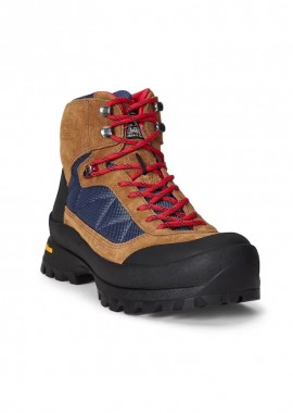 ΑΝΔΡΙΚΑ ΠΑΠΟΥΤΣΙΑ LOGAN ALPINE BOOTS MID CUT POLO RALPH LAUREN ΚΑΦΕ