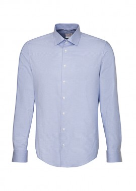 ΑΝΔΡΙΚΟ ΜΑΚΡΥΜΑΝΙΚΟ ΠΟΥΚΑΜΙΣΟ NEW KENT 108 SEIDENSTICKER REGULAR FIT ΜΠΛΕ