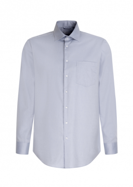 ΑΝΔΡΙΚΟ ΜΑΚΡΥΜΑΝΙΚΟ ΠΟΥΚΑΜΙΣΟ NEW KENT 108 COMBI CUFF SEIDENSTICKER REGULAR FIT ΜΠΛΕ