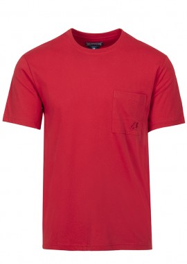 VILEBREQUIN - ΑΝΔΡΙΚΟ T-SHIRT ΚΟΝΤΟΜΑΝΙΚΟ ΑΠΟ ΟΡΓΑΝΙΚΟ ΒΑΜΒΑΚΙ TTNU0P00 ΚΟΚΚΙΝΟ