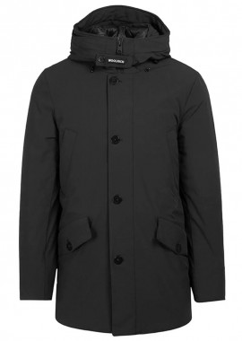 ΑΝΔΡΙΚΟ ΜΠΟΥΦΑΝ STRETCH ARCTIC PARKA WOOLRICH ΚΑΝΟΝΙΚΗ ΓΡΑΜΜΗ ΜΑΥΡΟ