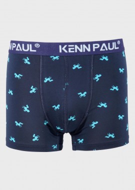 Ανδρικό boxer εξωτερικό λάστιχο all print horses NAVY
