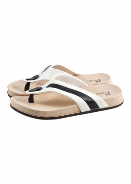 Ανδρική σαγιονάρα δίχρωμη. Summer Collection ΛΕΥΚΟ