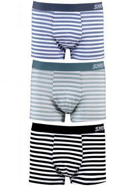 Aνδρικό boxer Smoothly εξωτερικό λάστιχο. Συσκευασία 3pack ΜΑΥΡΟ ΛΑΧΑΝΙ ΣΙΕΛ