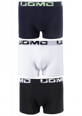 Ανδρικό boxer εξωτερικό λάστιχο. Συσκευασία 3pack MULTI COLOUR