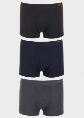 Aνδρικό boxer μονόχρωμο.Συσκευασία 3pack MULTI COLOUR