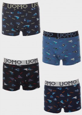 Ανδρικό boxer all print sneakers. Συσκευασία 4pack MULTI COLOUR
