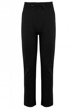 Ανδρικό παντελόνι φόρμας με τσέπες. Sport collection ΜΑΥΡΟ