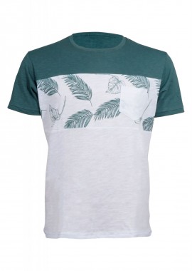 Ανδρικό tshirt dsplay λαιμόκοψη τσεπάκι. Street Style ΧΑΚΙ