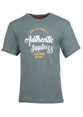 Ανδρικό tshirt dsplay λαιμόκοψη στάμπα. Oversize Collection. ΜΕΝΤΑ