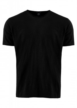 Ανδρικό t-shirt λαιμόκοψη. Basic collection. ΜΑΥΡΟ