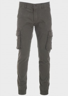 Ανδρικό παντελόνι cargo πίσω τσέπες office.Casual Style ΧΑΚΙ