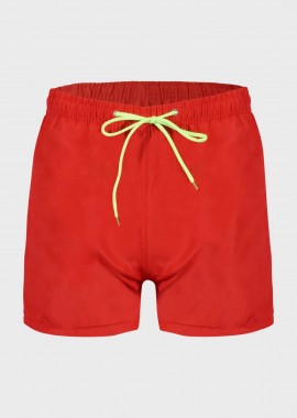 Ανδρικό μαγιό σόρτς μονόχρωμο.Summer Collection ΚΟΚΚΙΝΟ