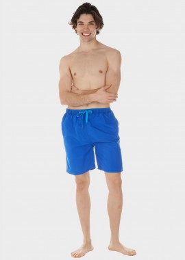 Ανδρικό μαγιό σόρτς μονόχρωμο λάστιχο στη μέση ΡΟΥΑ