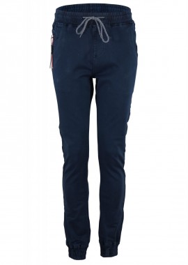 Ανδρικό παντελόνι τσέπες λάστιχο κάτω ύφασμα σαπούνι.Basic Collection. ΜΠΛΕ