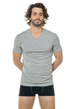 Φανέλα cotton SERGIO TACCHINI με V. ΓΚΡΙ