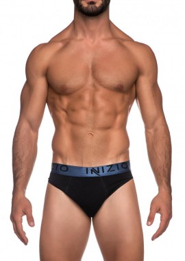 ΑΝΔΡΙΚΟ ΣΛΙΠ INIZIO ΜΕ ΕΞΩΤΕΡΙΚΟ ΜΟΝΤΕΡΝΟ ΛΑΣΤΙΧΟ 4300 ΜΑΥΡΟ/ΤΖΙΝ