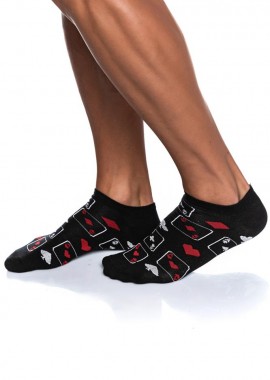 ΑΝΔΡΙΚΗ ΚΟΦΤΗ ΚΑΛΤΣΑ INIZIO ΣΧΕΔΙΟ ΤΡΑΠΟΥΛΟΧΑΡΤΑ 4813 ΜΑΥΡΟ