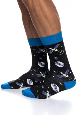 ΑΝΔΡΙΚΗ ΒΑΜΒΑΚΕΡΗ ΚΑΛΤΣΑ ΙΝΙΖΙΟ ΣΧΕΔΙΟ ΔΟΡΥΦΟΡΟΙ 4195-07-2 ΜΑΥΡΟ