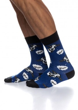 ΑΝΔΡΙΚΗ ΒΑΜΒΑΚΕΡΗ ΚΑΛΤΣΑ ΙΝΙΖΙΟ ΣΧΕΔΙΟ ΑΓΕΛΑΔΕΣ 4195-05-2 ΜΠΛΕ