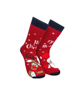 ΧΡΙΣΤΟΥΓΕΝΝΙΑΤΙΚΗ ΠΕΤΣΕΤΕ ΚΑΛΤΣΑ ΜΕ ΣΧΕΔΙΑ 3193-24 ΚΟΚΚΙΝΟ/ΛΕΥΚΟ