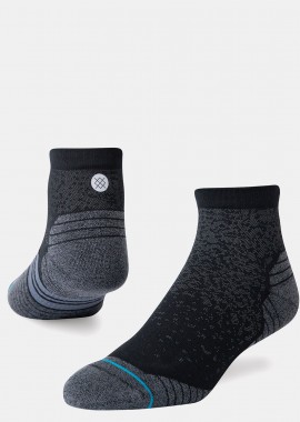 RUN QUARTER SOCKS ΜΑΥΡΟ