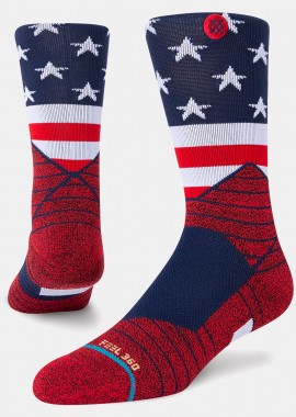 STANCE - AMERICAN CREW SOCKS ΚΟΚΚΙΝΟ