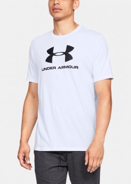 UA SPORTSTYLE LOGO TEE ΑΣΠΡΟ