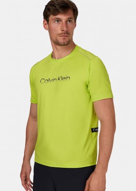 CALVIN KLEIN LOGO TRAINING T-SHIRT ΠΡΑΣΙΝΟ